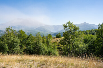 Mount St. Helens National Park in Washington State on a day of high winds blowing ash into the air causing resuspension and rumors of volcanic activity