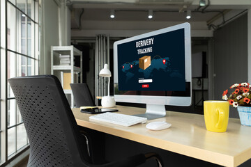 Delivery tracking system for e-commerce and modish online business to timely goods transportation and delivery