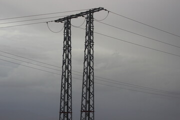 Electrical pole with line wire