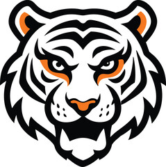 Fototapeta premium Tiger Face vector