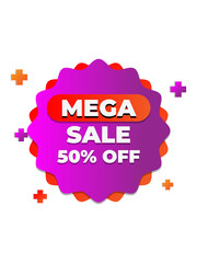 colorful sale labels