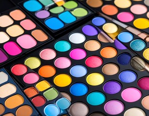 Colorful makeup palettes
