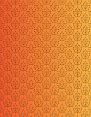 Maple leaf pattern gradient background