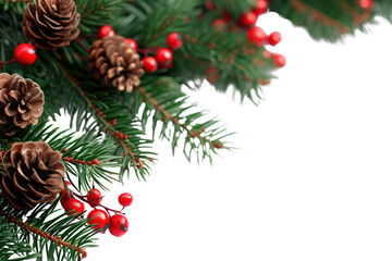 PNG Flying christmas decorate border plant tree red.