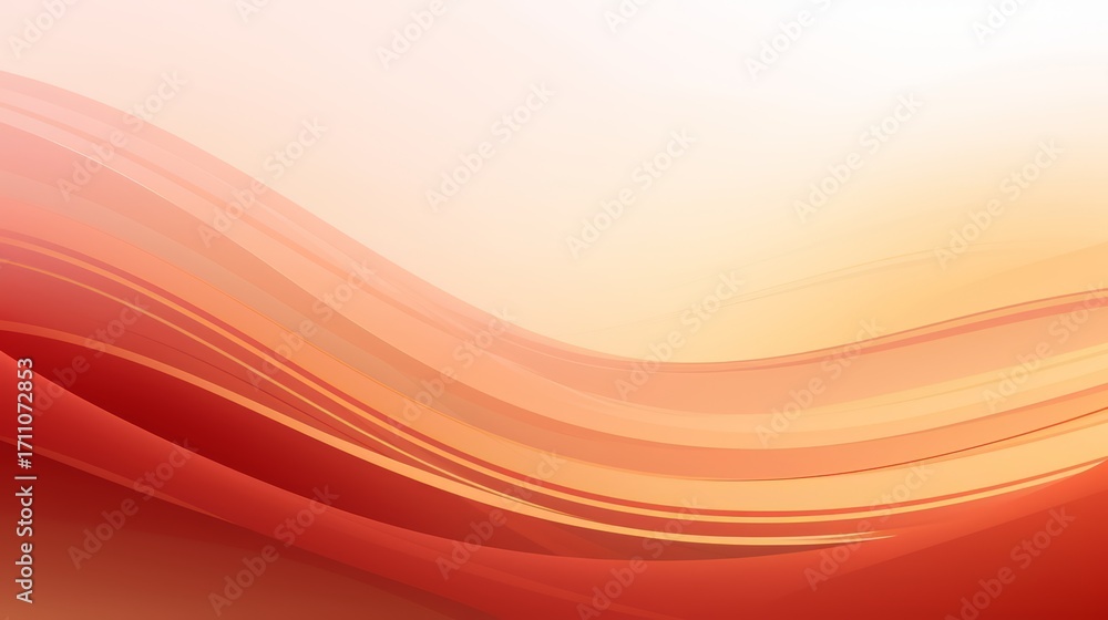 Aufkleber red and white background with a red wave. the wave is very long and it looks like it is going to cra