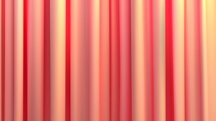 Red and pink curtain with a striped pattern. The curtain is hanging in the air and he is a part of a larger design