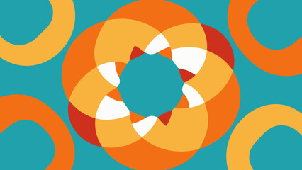 A bright, colorful Easter eggs pattern on a yellow backdrop forms a seamless vector illustration for a festive design