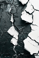 high detail illustration of cracked material