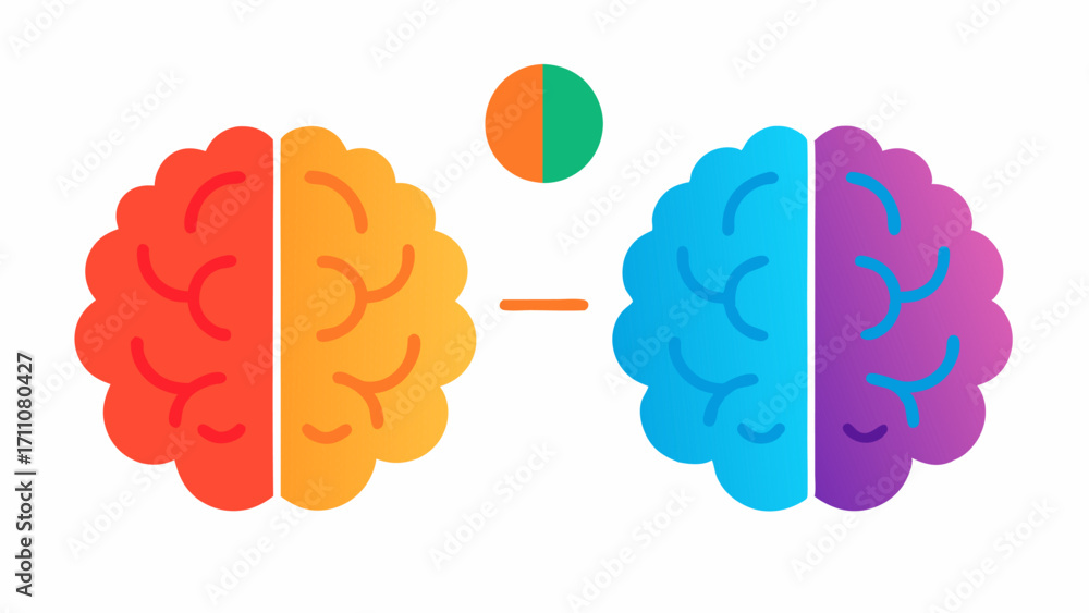 Poster before and after comparison two sidebyside brains one greyed out before therapy and one vibrant and 