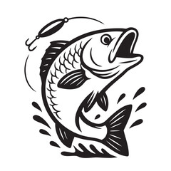 Fototapeta premium vector illustration of a fish