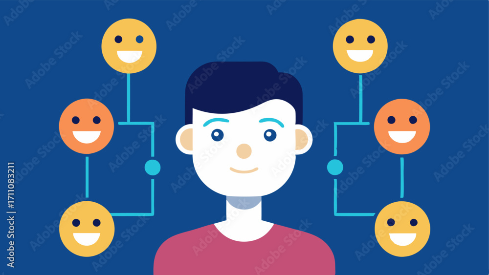 Poster facial recognition for emotion detection a user interacting with an ai that analyzes video feeds to 