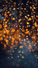 Shimmering blue Minimal Background Portrait