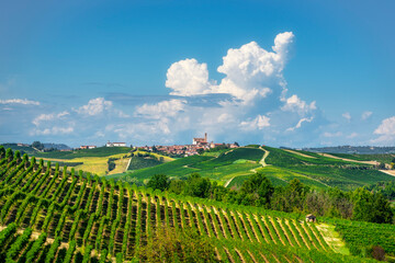 Grana village in Monferrato wine region, Piedmont Italy