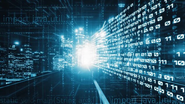 Software development, application programming code and tacit computer coding . Concept of smart digital transformation and technology disruption that changes global trends in new information era .