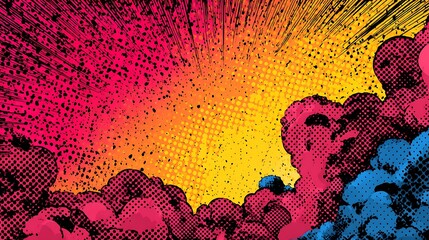 abstract colorful background with space for text