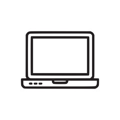 Vector art of a simple laptop illustration, perfect for representing technology, work, education, or digital lifestyle in a clean and modern design
