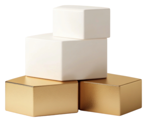 PNG Hexagonal Podium modern shapes white.