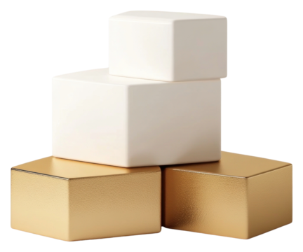 PNG Hexagonal Podium modern shapes white.