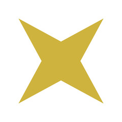Obraz premium Star Icon. Golden Star On Isolated Background. Star Symbols, Golden Star Sign.