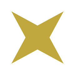Star Icon. Golden Star On Isolated Background. Star Symbols, Golden Star Sign.