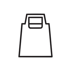 Vector art of shopping bag icon symbol of retail, commerce, and purchase simple and modern design for websites, apps, and graphic design projects vector illustration of a shopping bag