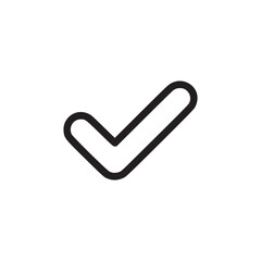 Vector art of check mark icon symbol of approval, success, and validation simple and modern design for websites, apps, and graphic design projects vector illustration of a check mark