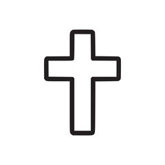 Vector art of christian cross this simple yet powerful symbol represents faith, hope, and salvation, embodying the core beliefs of christianity and serving as a timeless emblem of spirituality and dev