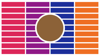 Abstract Colorful Geometric Pattern with Bold Shapes for Modern Design