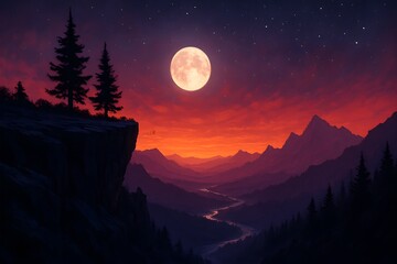 Digital Painterly Art Background