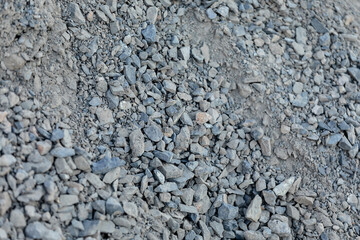 Bazalt, kamień kruszony, kruszywo kamienne / Pile of crushed stone