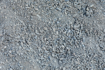 Bazalt, kamień kruszony, kruszywo kamienne / Pile of crushed stone © mydayphoto