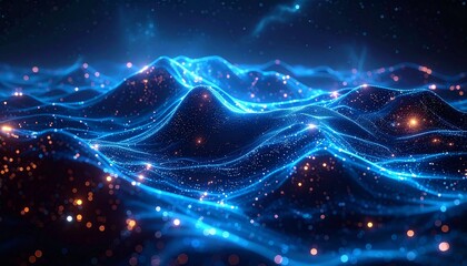 Futuristisches Datennetz