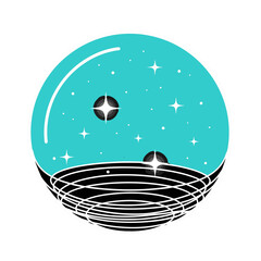 Discover a celestial dreamscape: stars, planets, and cosmic wonders in a mesmerizing space illustration