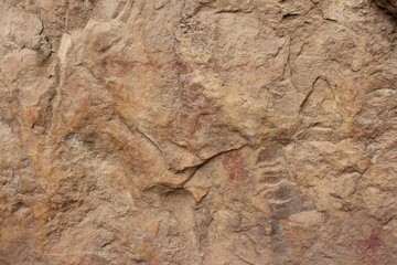 Callacpuma Archaeological Zone, pre-historic rupestrian paintings near Cajamarca, northern Peru