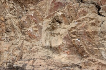 Callacpuma Archaeological Zone, pre-historic rupestrian paintings near Cajamarca, northern Peru