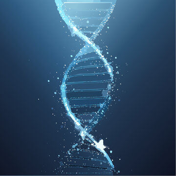 Gl&uuml;hende DNA-Struktur