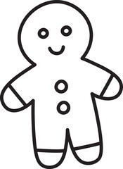 Gingerbread Man Outline