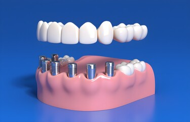 3D Model of an Implant-Supported Dental Bridge