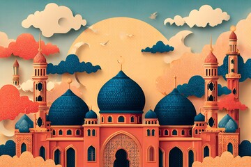 pop art style Islamic New Year