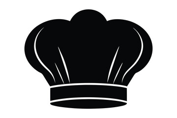 chef hat silhouette vector icon