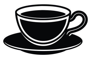 coffee cup silhouette vector icon