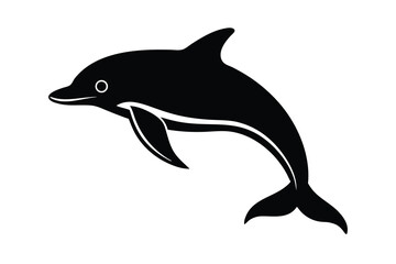 Fototapeta premium flippers silhouette vector icon