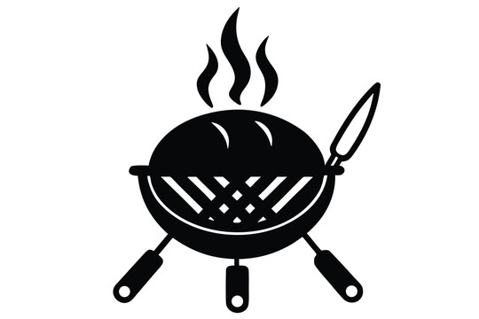black barbecue grill cooking food clip art preview