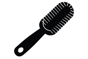 hairbrush silhouette vector icon