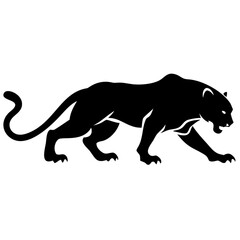 Black and White Animal Silhouettes Collection: Cats, Lions, Zebras, Giraffes, Dolphins, and More"