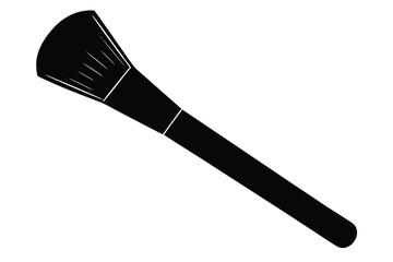 makeup brush silhouette vector icon