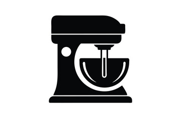 mixer silhouette vector icon