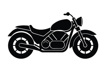 Obraz premium motorbike silhouette vector icon