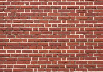 Obraz premium Red Brick Wall Texture Background Seamless, Textured Masonry for Construction, Architecture, Design and Wallpaper