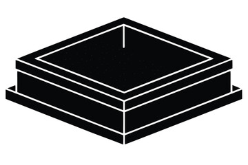 sandbox silhouette vector icon